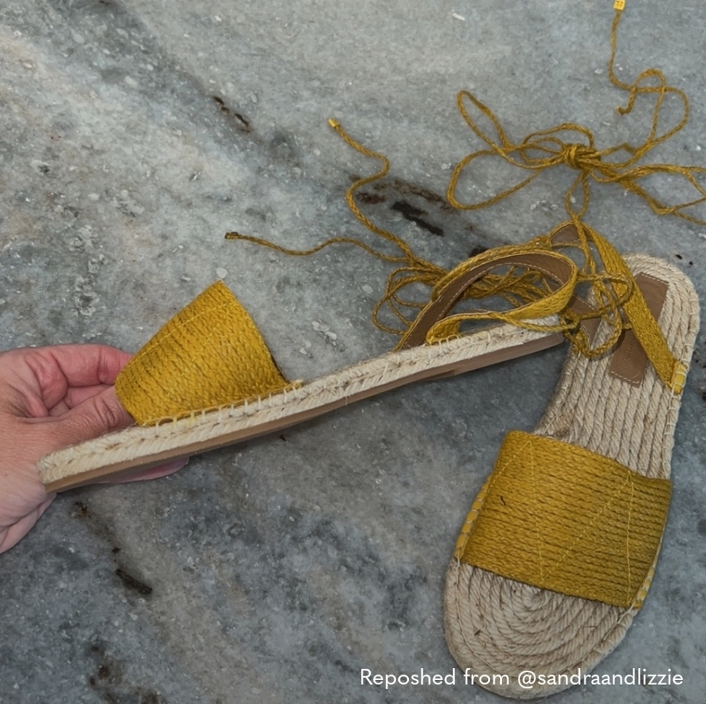 ASOS juke mustard espadrilles